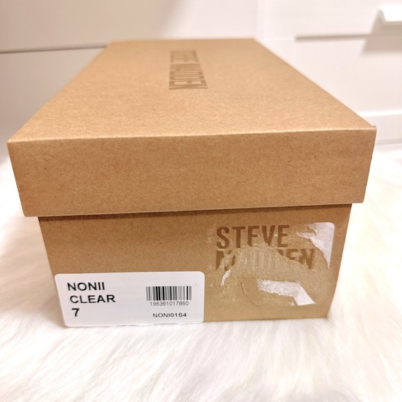 NEW Steve Madden Clear Pearl Studded Jelly Sandals - Size 7 and 8 - Picture 6 of 7